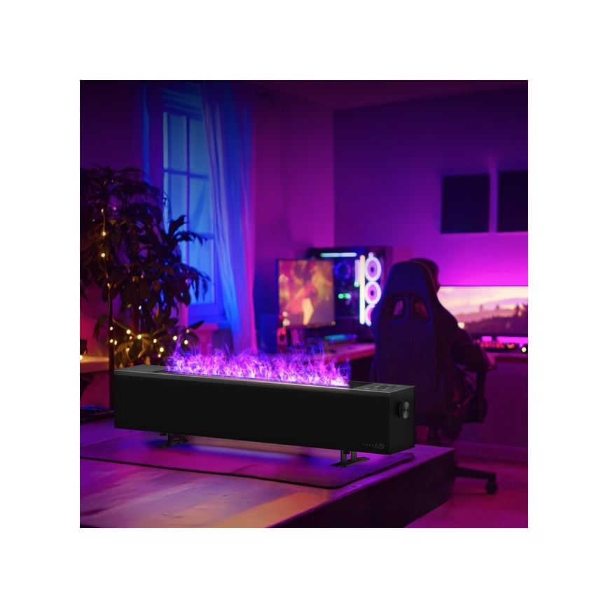 AENO - Calefactor eléctrico inteligente (resistencia/convector) 1000/2000W negro