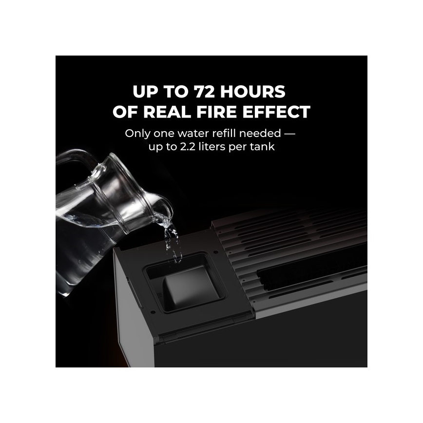 AENO - Calefactor eléctrico inteligente (resistencia/convector) 1000/2000W negro