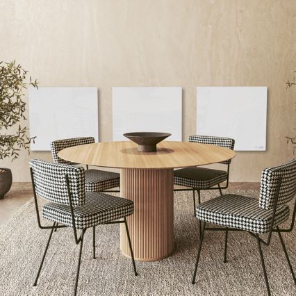 AENO - Panel infrarrojo eléctrico inteligente 500W temporizador/termostato Wi-Fi blanco