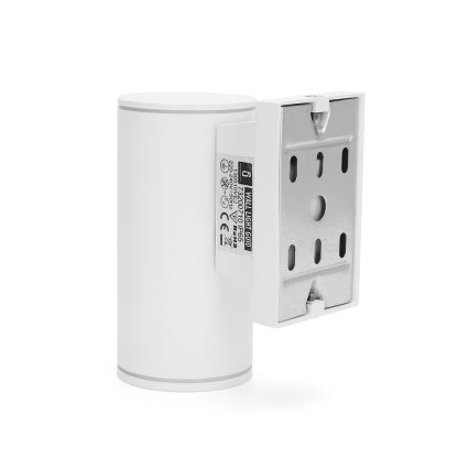 Aigostar - Aplique de exterior 1xGU10/230V blanco IP65 redondeado