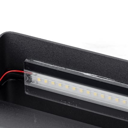 Aigostar - Aplique LED LED/12,5W/230V 20x10 cm negro