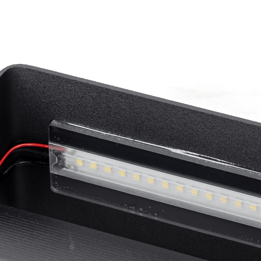 Aigostar - Aplique LED LED/12,5W/230V 20x10 cm negro