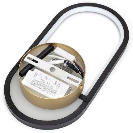 Aigostar - Aplique LED LED/13,5W/230V 2700K negro/dorado