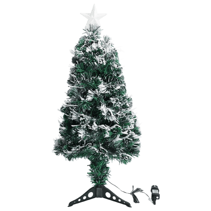 Aigostar - Árbol de Navidad LED para exterior 85 LEDs/8 funciones 0,9 m IP44 multicolor
