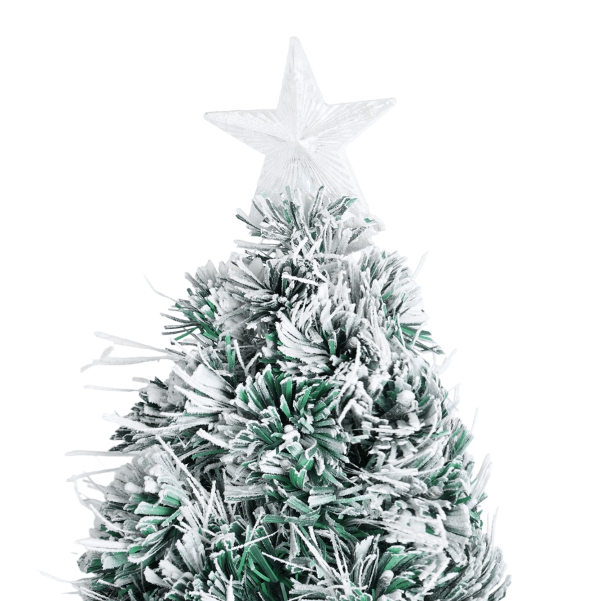 Aigostar - Árbol de Navidad exterior LED 165 LEDs/8 funciones 1,5 m IP44 blanco cálido