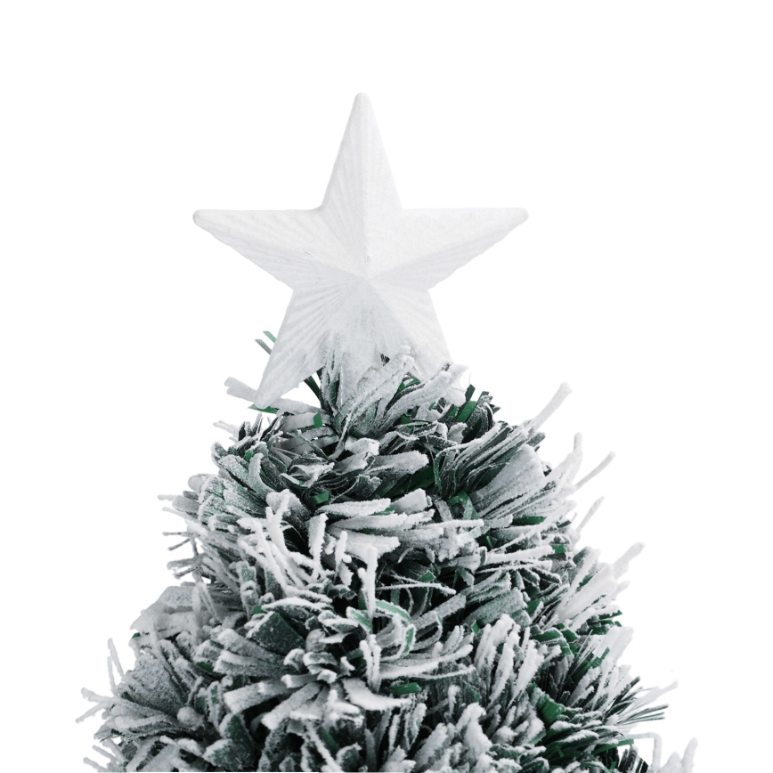 Aigostar - Árbol de Navidad LED para exterior, 55 LEDs, 8 funciones, 0,6 m, IP44, blanco frío