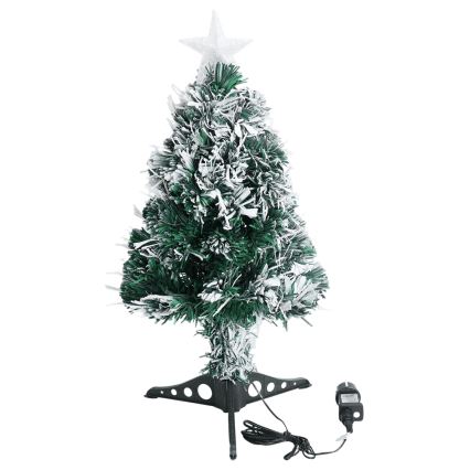 Aigostar - Árbol de Navidad LED para exterior, 55 LEDs, 8 funciones, 0,6 m, IP44, blanco frío