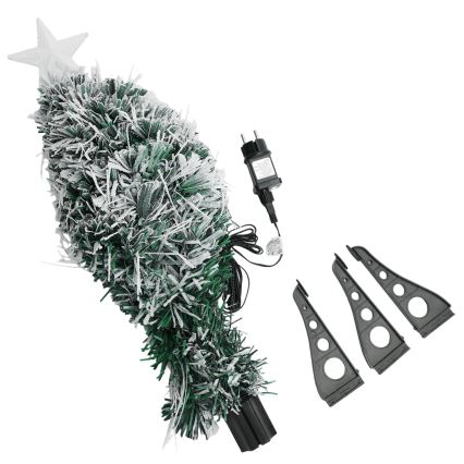 Aigostar - Árbol de Navidad LED para exterior, 55 LEDs, 8 funciones, 0,6 m, IP44, blanco frío