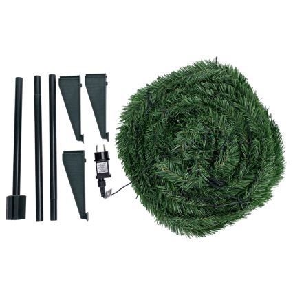 Aigostar - Árbol de Navidad LED para exterior 80xLED 1,2m IP44 verde blanco cálido