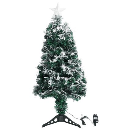 Aigostar - Árbol de Navidad LED para exterior, 85 LEDs/8 funciones, 0,9 m, IP44, blanco frío