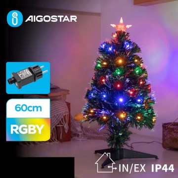 Aigostar - Árbol de Navidad LED para exterior LED/3,6W/230V 60 cm IP44 multicolor