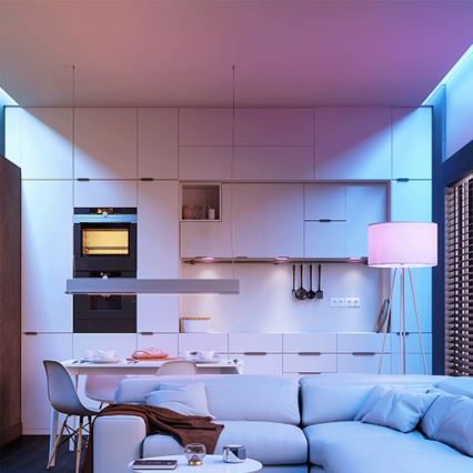 Aigostar - Bombilla LED RGBW regulable E27/12W/230V 3000K + mando a distancia