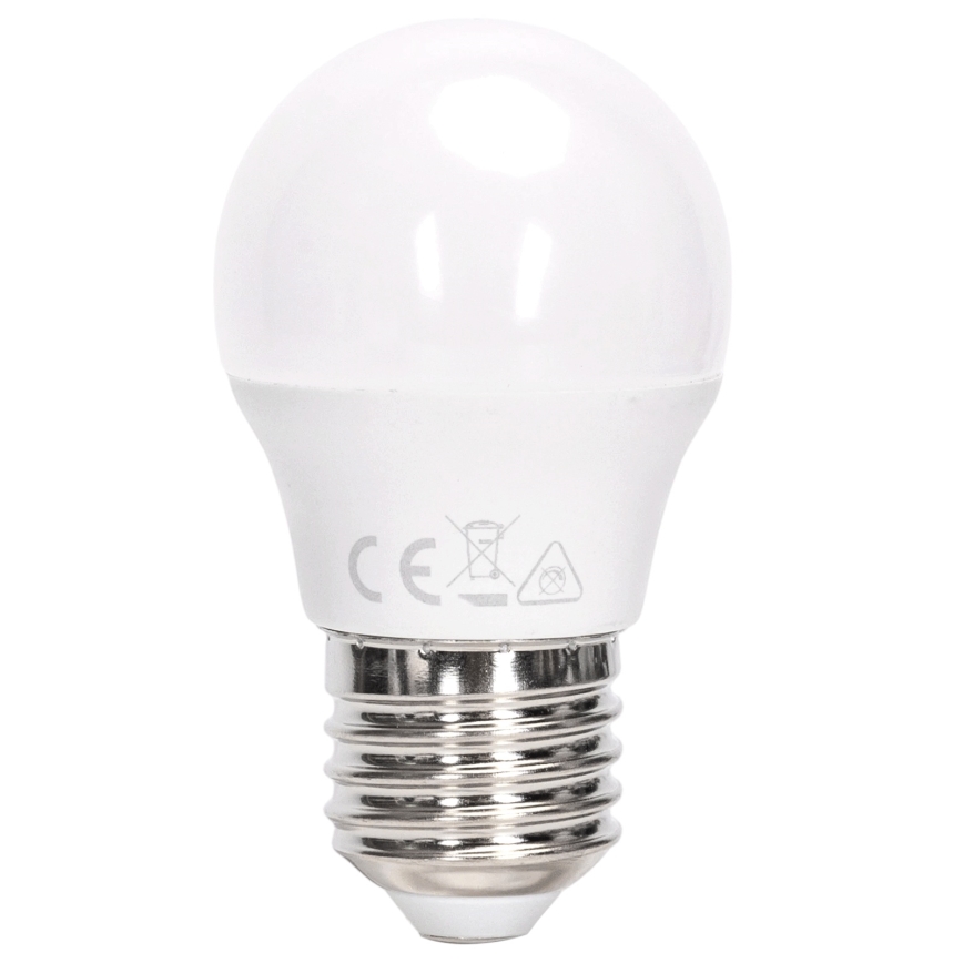 Aigostar - Bombilla LED RGBW regulable G45 E27/4,8W/230V 3000K + mando a distancia