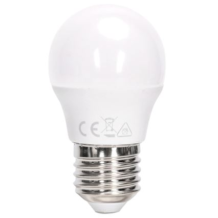 Aigostar - Bombilla LED RGBW regulable G45 E27/6W/230V 3000K + mando a distancia