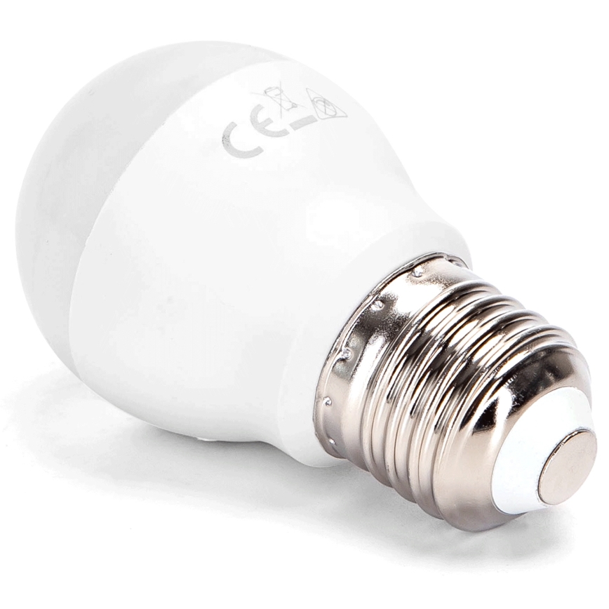 Aigostar - Bombilla LED RGBW regulable G45 E27/6W/230V 3000K + mando a distancia