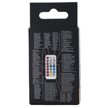 Aigostar - Bombilla LED RGBW regulable GU10/4,8W/230V 3000K + mando a distancia