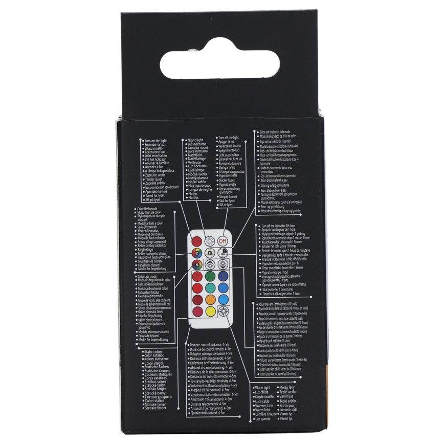 Aigostar - Bombilla LED RGBW regulable GU10/6W/230V 3000K + mando a distancia