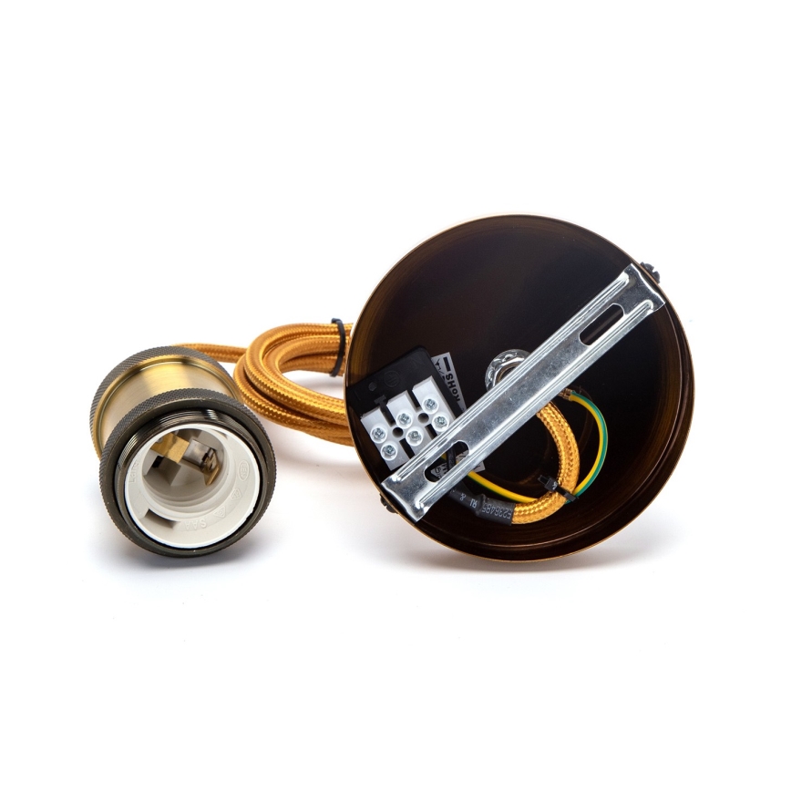Aigostar - Cable de alimentación 1xE27/60W/230V dorado