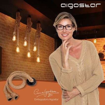Aigostar - Cable de alimentación 2xE27/60W/230V