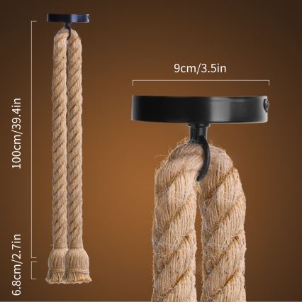 Aigostar - Cable de alimentación 2xE27/60W/230V