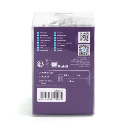 Aigostar - Cadena de luces de Navidad LED 100xLED/3xAA 10,3m multicolor