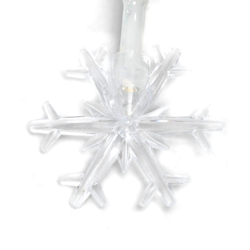 Aigostar - Cadena de luces de Navidad LED 20xLED/3xAA 3,3m copos de nieve