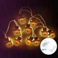 Aigostar - Cadena de luces LED navideña 20xLED/3xAA 3m blanco cálido muñeco de nieve