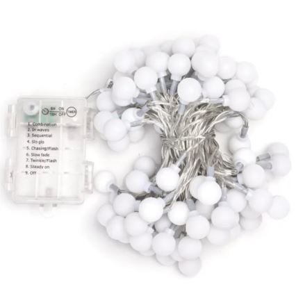 Aigostar - LED guirnalda navideña para exteriores 100xLED/3xAA/8 funciones 10,3 m IP44 multicolor