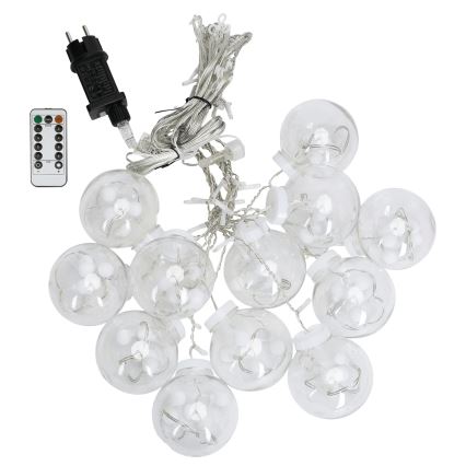 Aigostar - Guirnalda LED para exterior 120xLED/8 funciones 3x0,6m IP44 blanco frío + mando a distancia