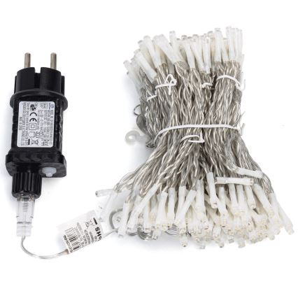 Aigostar - Guirnalda LED para exterior 234 LEDs/8 funciones 1,2x1,8 m IP44 blanco frío