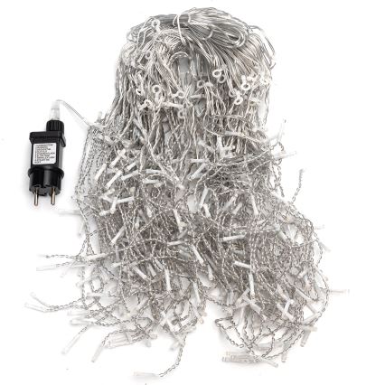 Aigostar - Guirnalda navideña LED para exterior 400xLED/8 funciones 20x0,4m IP44 blanco cálido