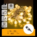 Aigostar - Cadena de luces LED para exterior 100xLED/8 funciones 13m IP44 blanco cálido