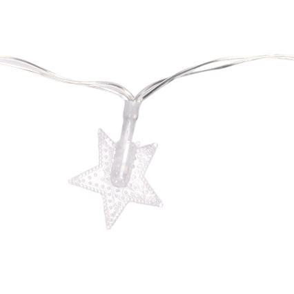 Aigostar - Guirnalda LED exterior 100xLED/8 funciones 3xAA 10 m IP44 blanco frío