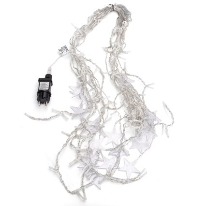 Aigostar - Guirnalda LED para exterior 168xLED/8 funciones 3x1,5m IP44 blanco cálido con estrellas