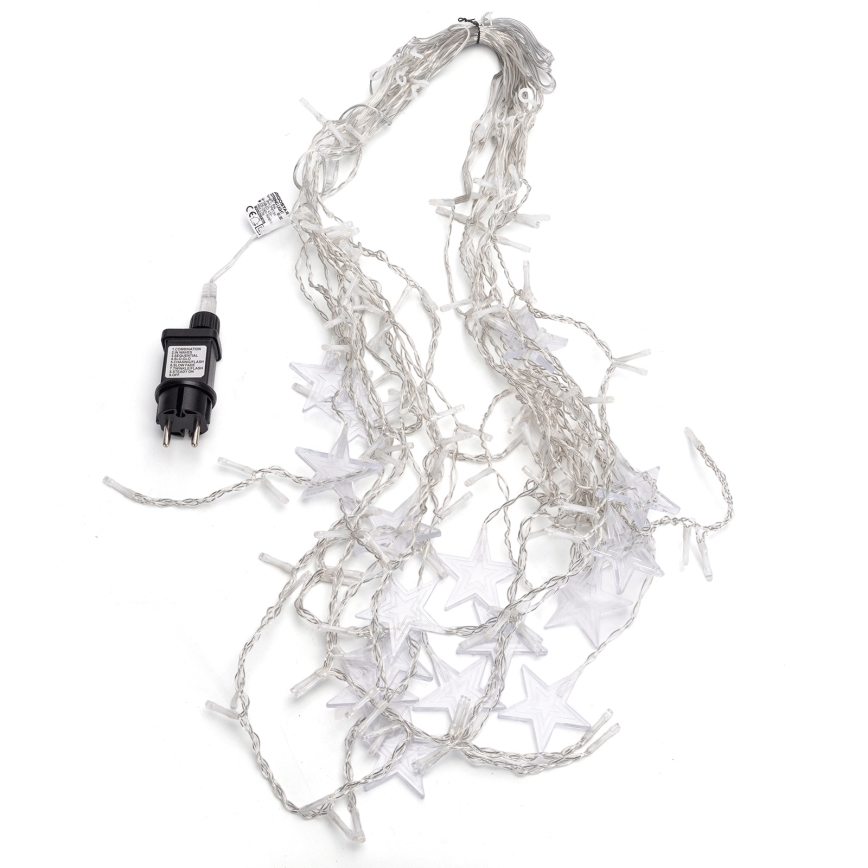 Aigostar - Guirnalda LED para exterior 168xLED/8 funciones 3x1,5m IP44 blanco cálido con estrellas