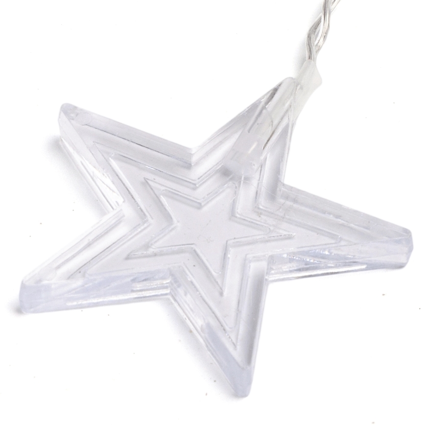 Aigostar - Guirnalda LED para exterior 168xLED/8 funciones 3x1,5m IP44 blanco cálido con estrellas