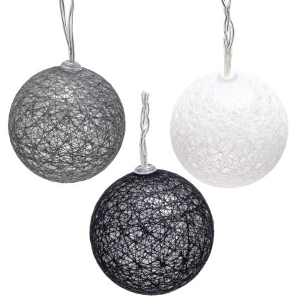 Aigostar - Cadena de luces LED para Navidad 10xLED/3xAA 2m blanco cálido