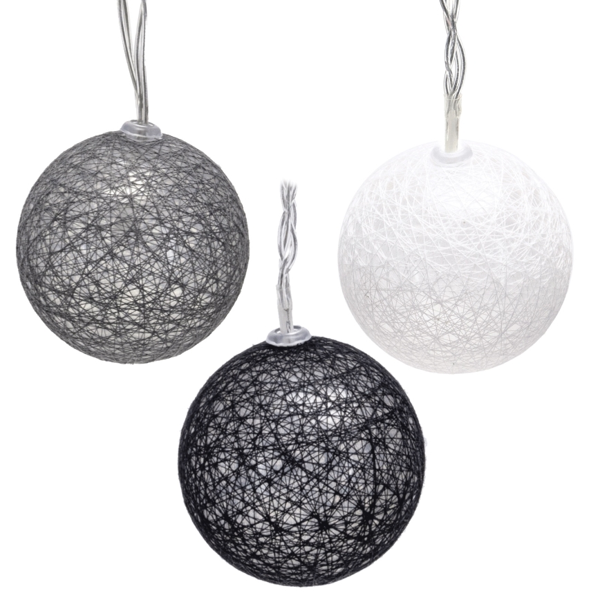 Aigostar - Cadena de luces LED para Navidad 10xLED/3xAA 2m blanco cálido