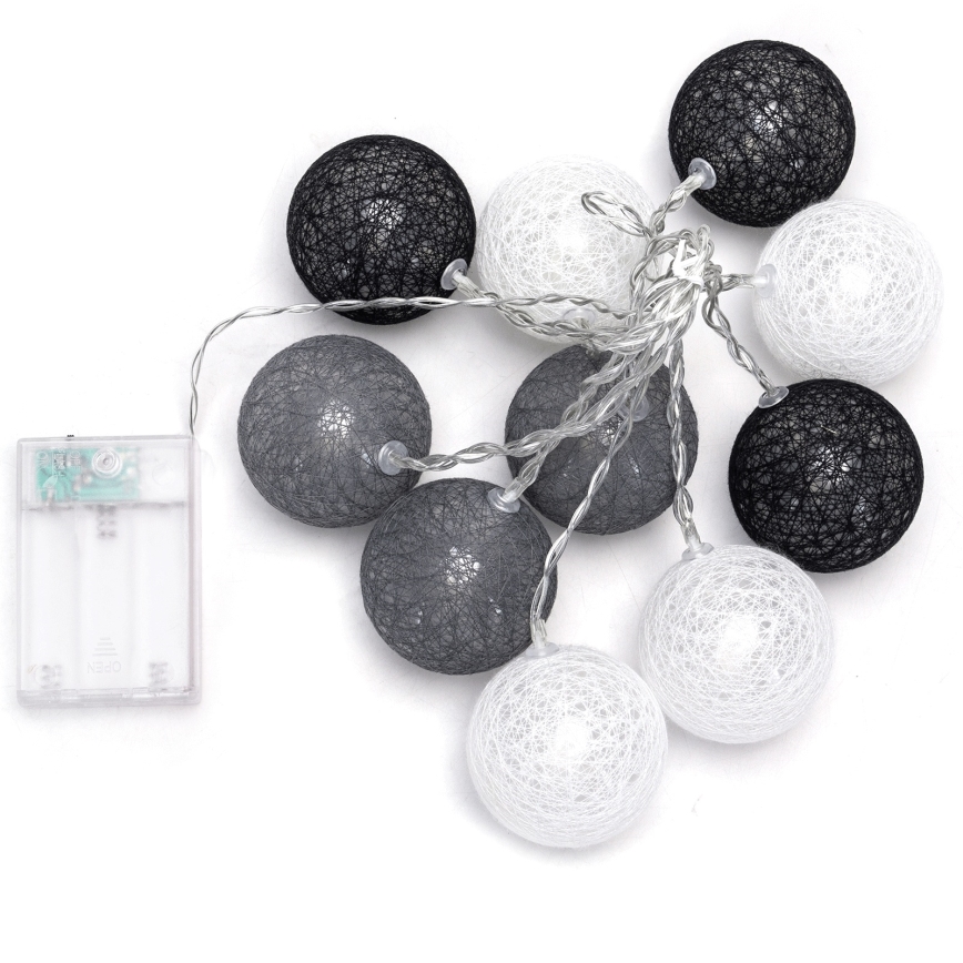 Aigostar - Cadena de luces LED para Navidad 10xLED/3xAA 2m blanco cálido