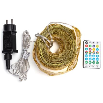 Aigostar - Guirnalda de luces navideñas para exterior LED RGBICW 100 LEDs 10 m IP44 + mando a distancia