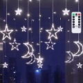 Aigostar - Cadena de luces navideñas LED para exterior 120xLED/6W/230V/8 funciones 3x0,6m IP44 blanco frío + mando a distancia