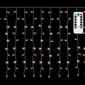 Aigostar - Cadena de luces navideñas LED para exterior 150xLED/6W/230V/8 funciones 1,5x1m IP44 blanco frío + mando a distancia