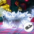 Aigostar - Cadena de luces navideñas LED para exterior, 200 LEDs, 8 funciones, 23 m, IP44, blanco frío