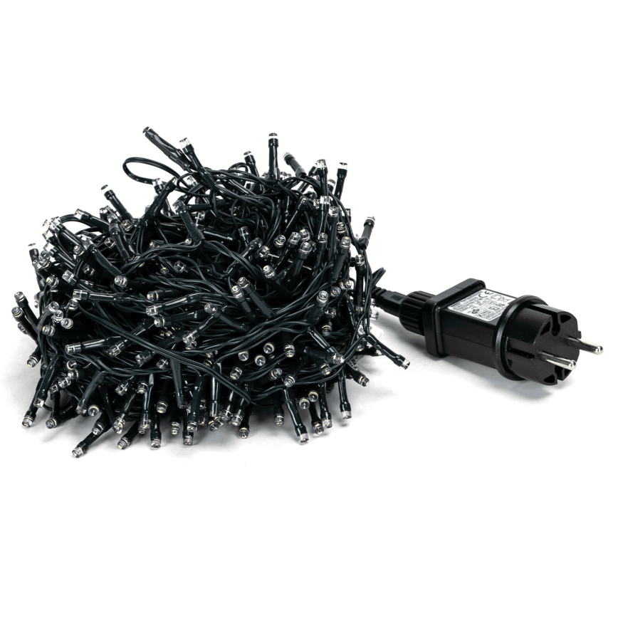 Aigostar - Cadena de luces navideñas LED para exterior, 400 LED, 8 funciones, 23 m, IP44, blanco cálido