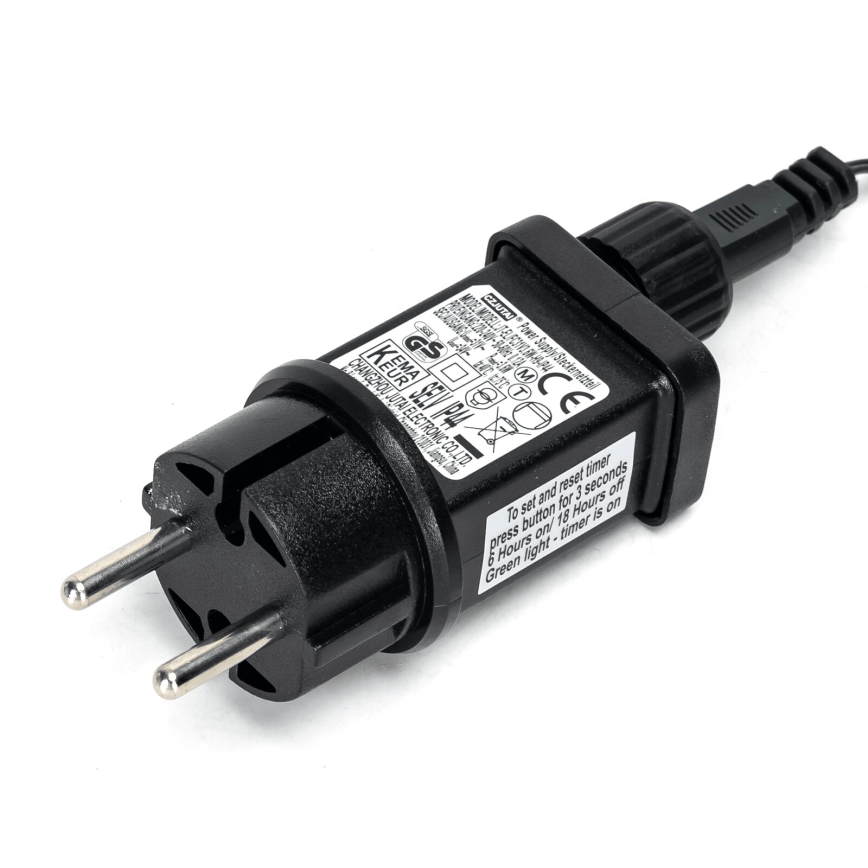 Aigostar - Cadena de luces navideñas LED para exterior, 400 LED, 8 funciones, 23 m, IP44, blanco cálido