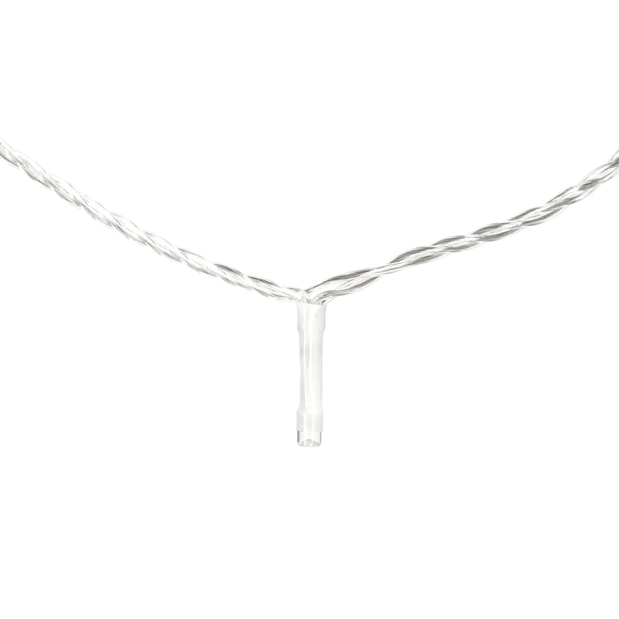 Aigostar - Cadena de luces navideñas LED para exterior 50 LEDs/8 funciones 8 m IP44 blanco frío