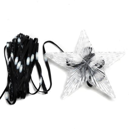 Aigostar - Guirnalda navideña LED RGBICW inteligente MESH para exterior, 50 LED, 5 m, IP44 + mando a distancia