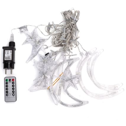 Aigostar - LED RGBY Guirnalda de exterior 120xLED/8 funciones 3x0,6m IP44 multicolor + mando a distancia