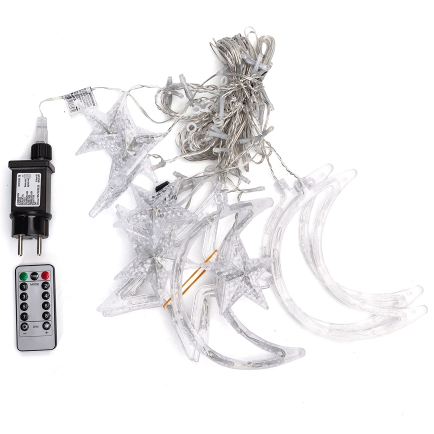 Aigostar - LED RGBY Guirnalda de exterior 120xLED/8 funciones 3x0,6m IP44 multicolor + mando a distancia