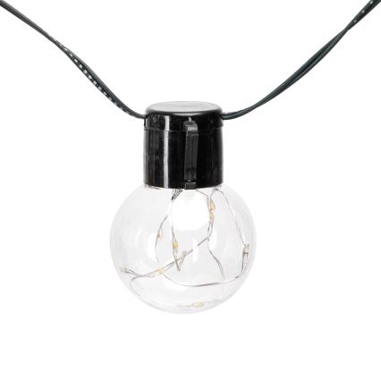 Aigostar - Cadena de luces navideñas solares LED 10xLED/8 funciones 6,5m IP65 500 mAh multicolor